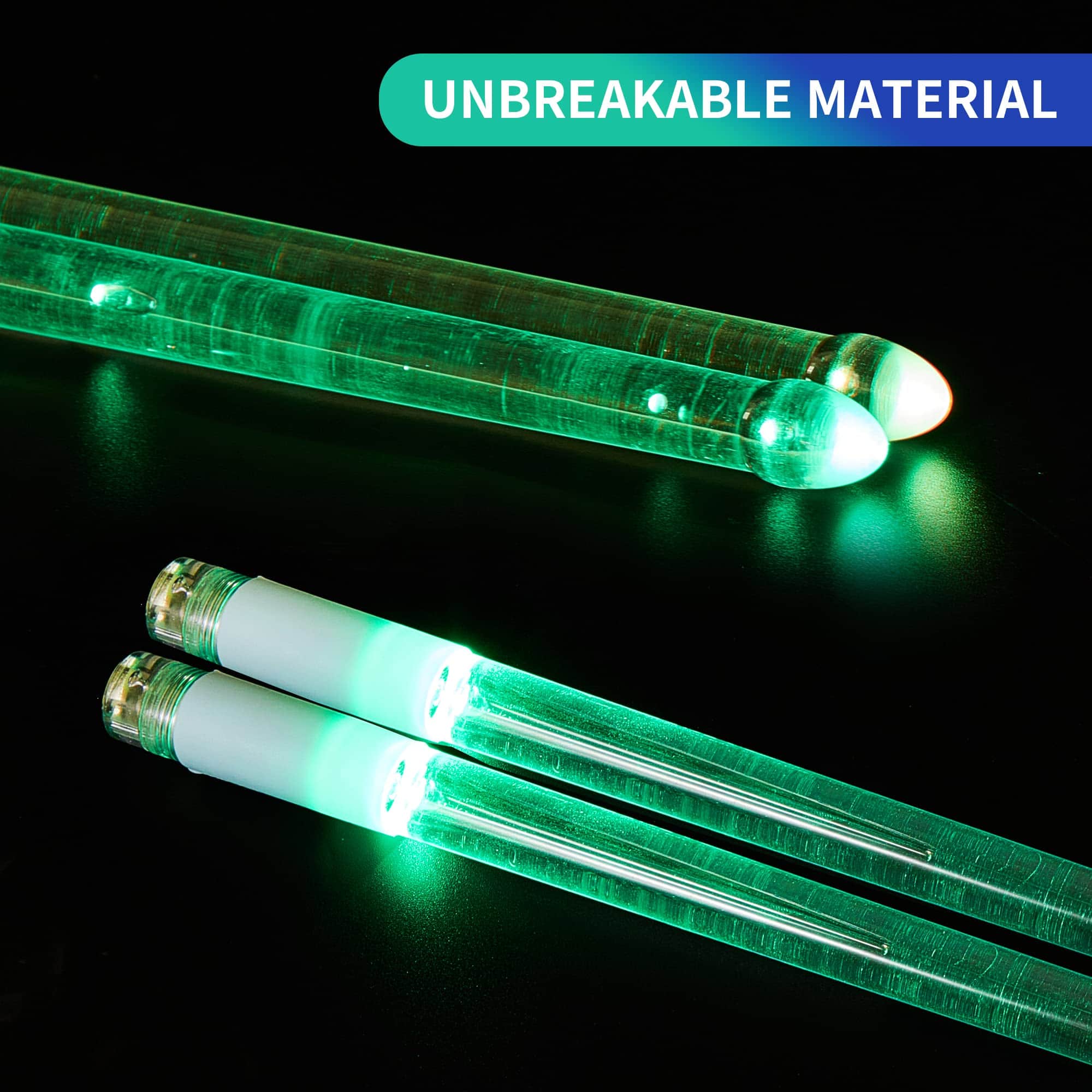 Baquetas de tambor luminosas recargables de 15 colores con - Imagen 8