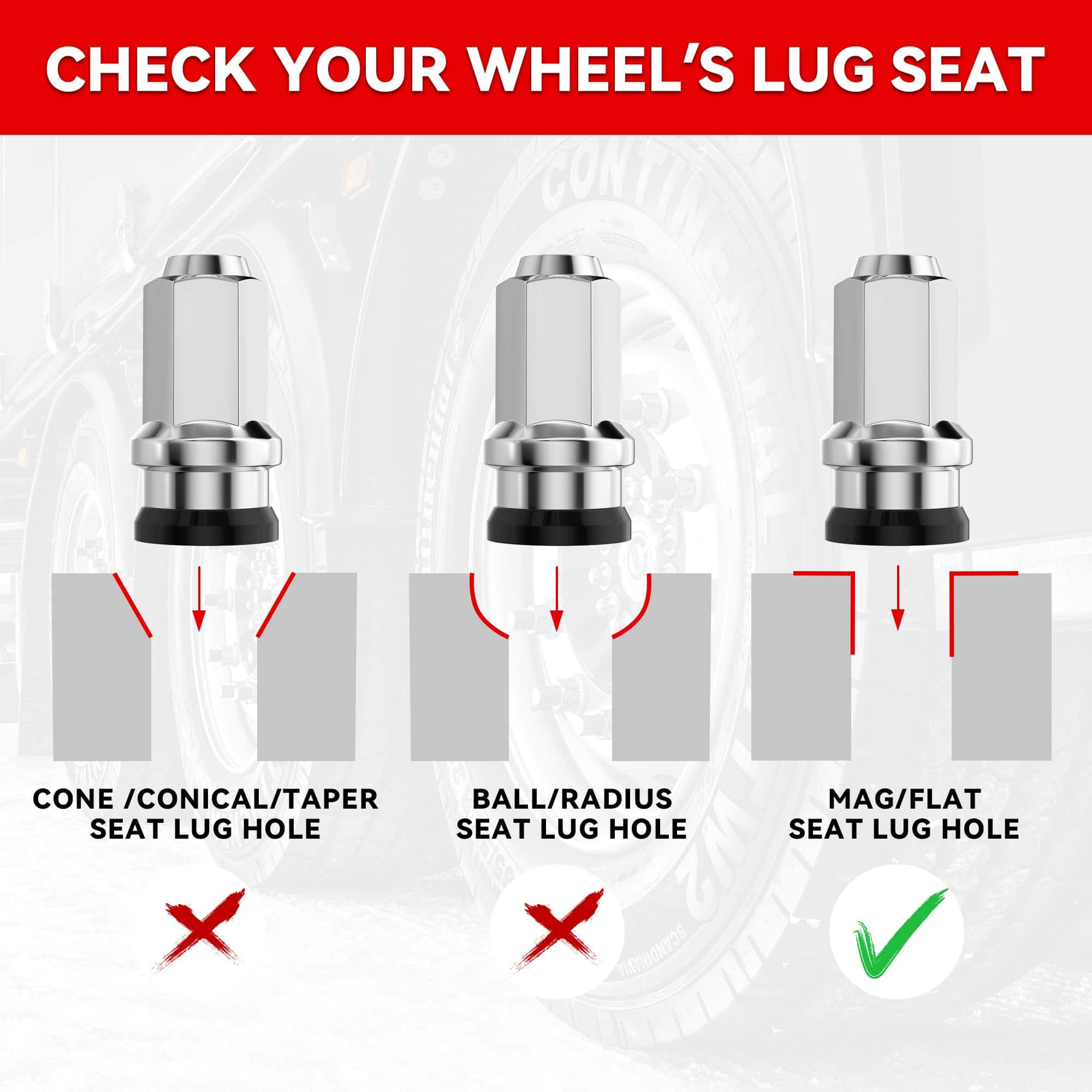 Tuerca para rueda OEM EZISOE M14x1.5 32 PCS, 2.1" de altura - Imagen 5