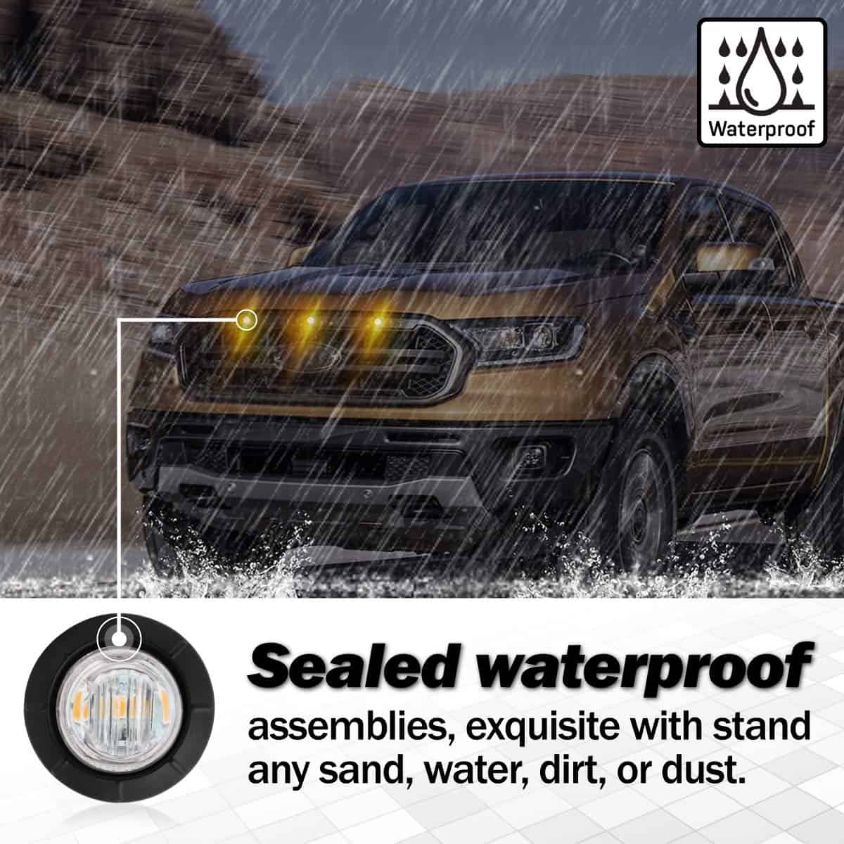 Luces Indicadoras Laterales de Marcador LED Redondas de 3/4 - Imagen 6