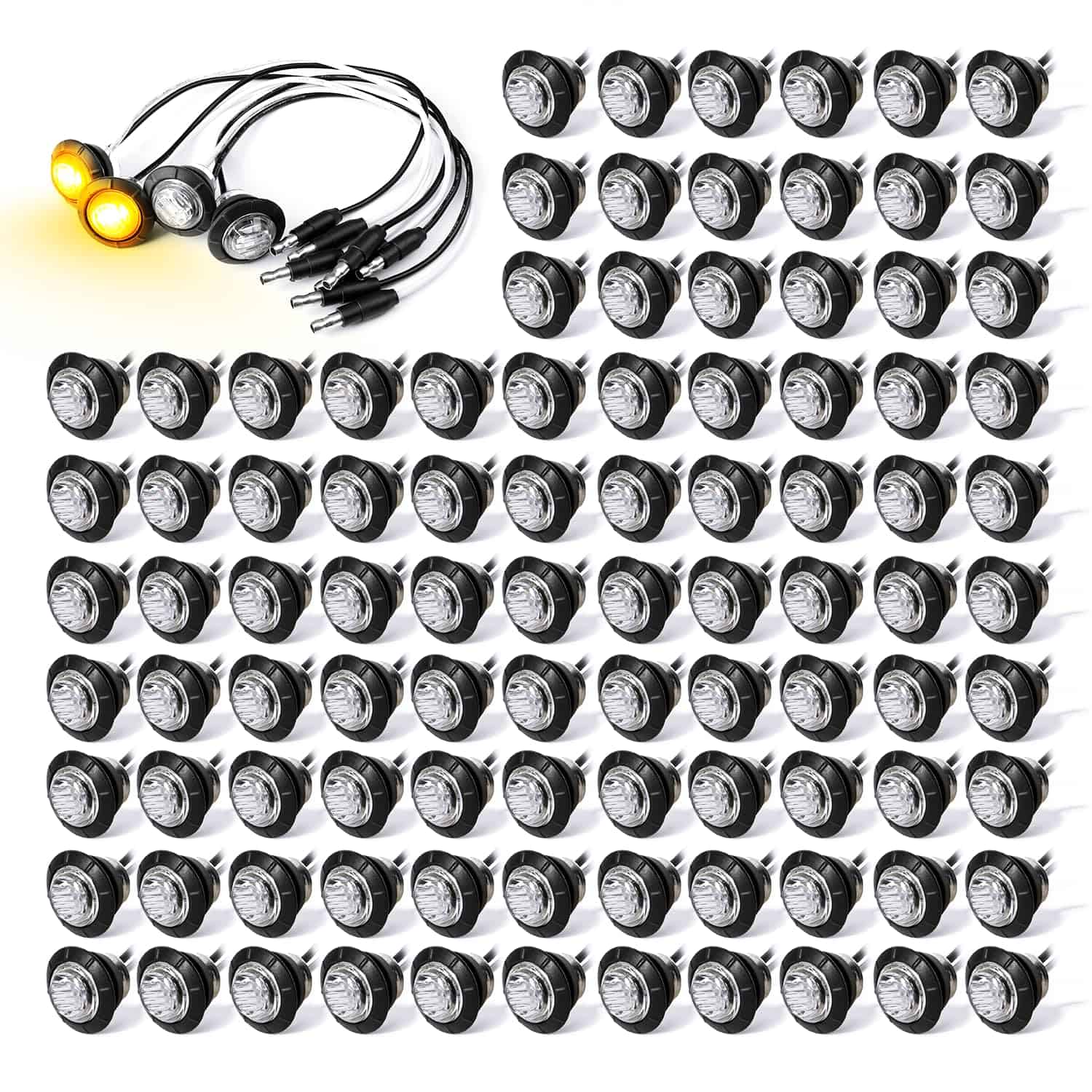 Luces Indicadoras Laterales de Marcador LED Redondas de 3/4