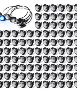 MADCATZ 100 uds 3/4 Pulgadas Mini Luz de Señal Claro Azul