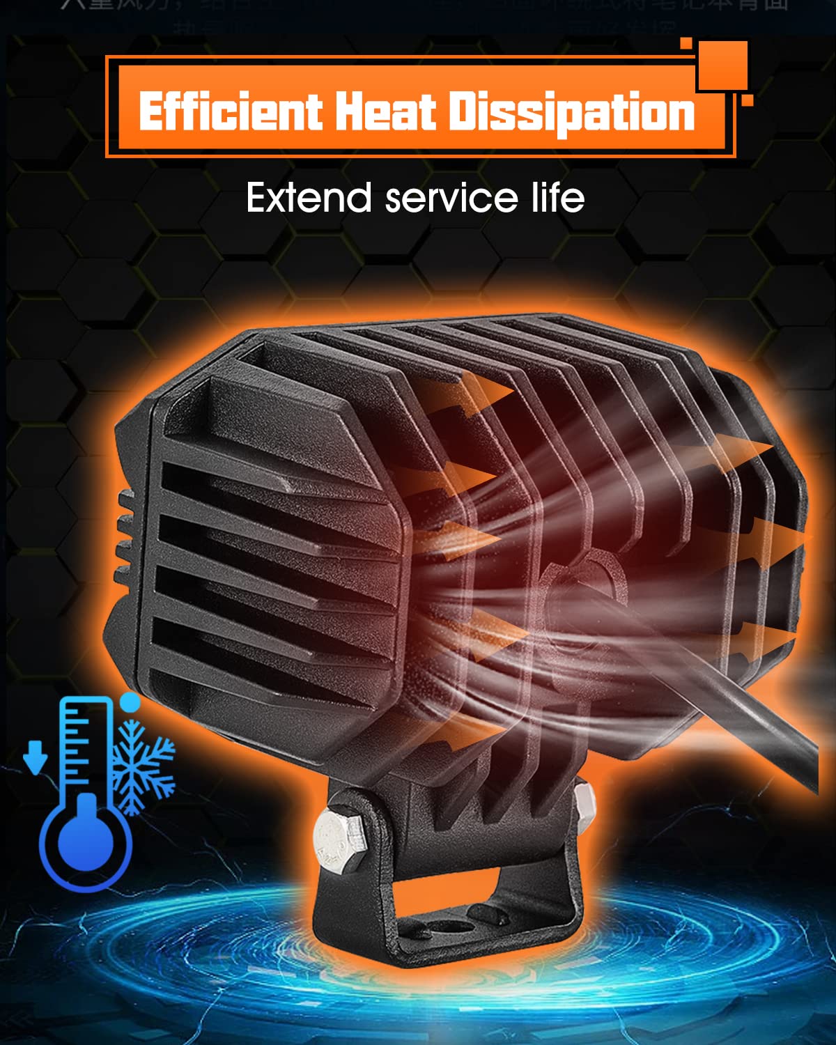 2 pcs Luz Led para Motocicleta Luces de Punto Led de 4 - Imagen 6