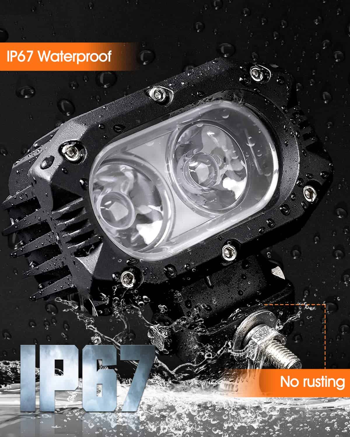 2 pcs Luz Led para Motocicleta Luces de Punto Led de 4 - Imagen 5