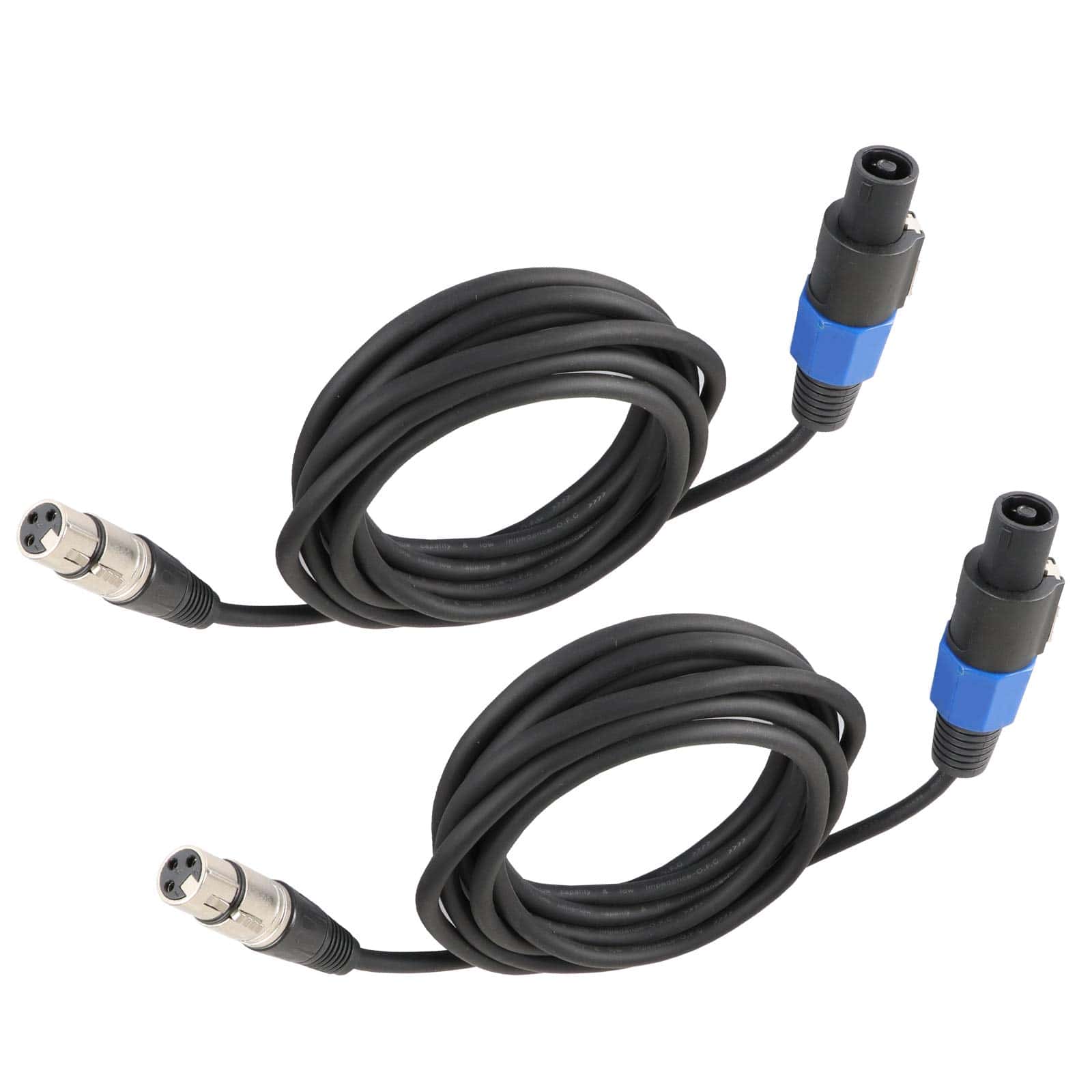 Pack de 2 Cables de 10 Pies SpeakOn a XLR - 2pcs 10Ft.
