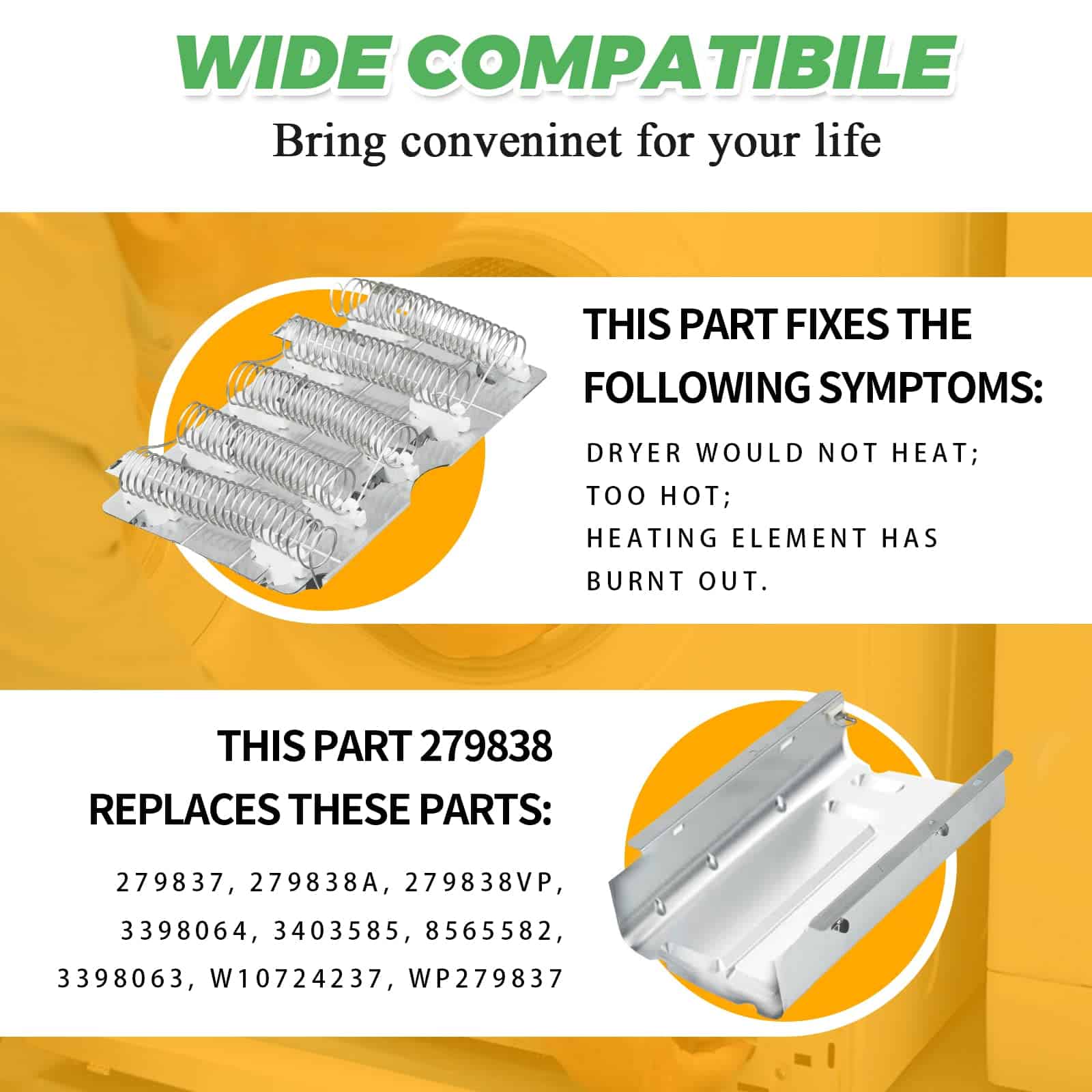 UPGRADED 279838 W10724237 4531017 Kit de Elemento - Imagen 6