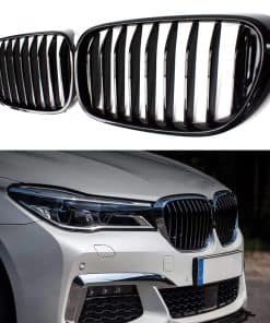 Rejas de parrilla frontal de riñón de una sola línea para