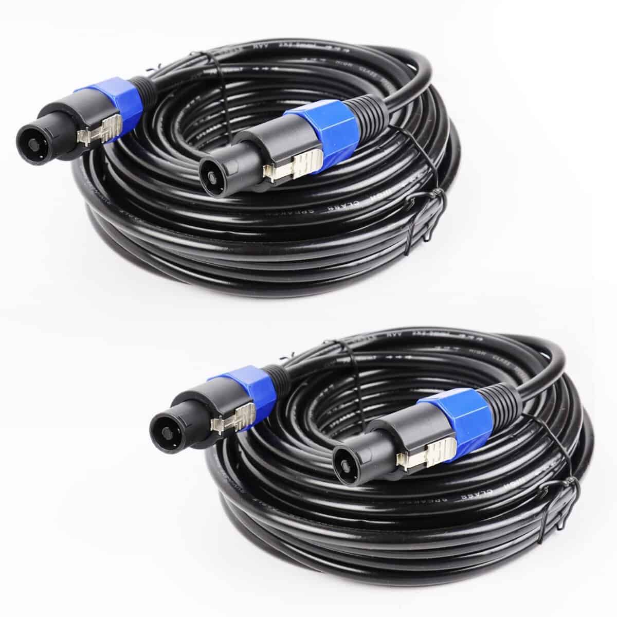Paquete de 2 cables de extensión SpeakOn de 50 pies - 2 PCS