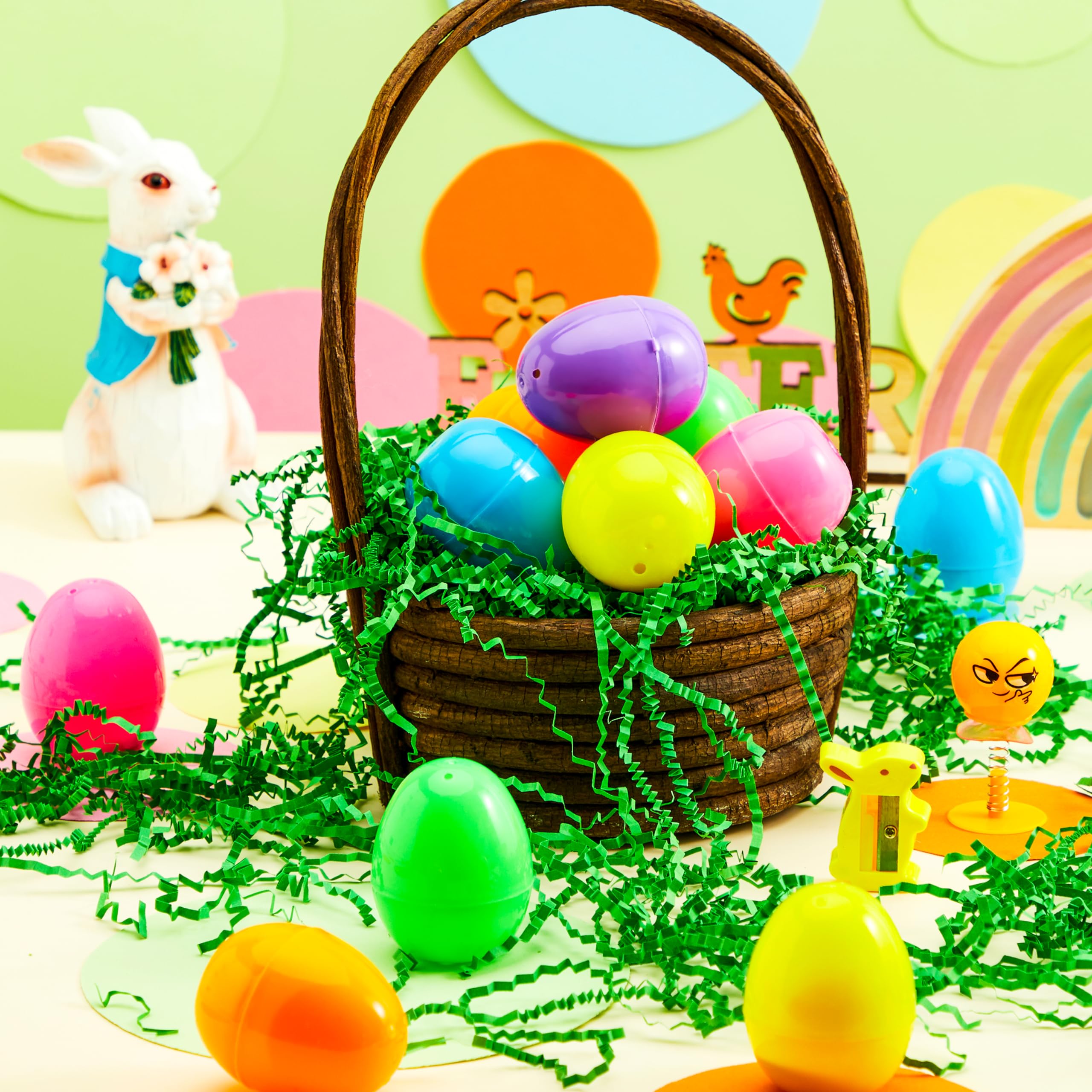 JOYIN 160 PCS Huevos de Pascua Rellenos con Juguetes - Imagen 8