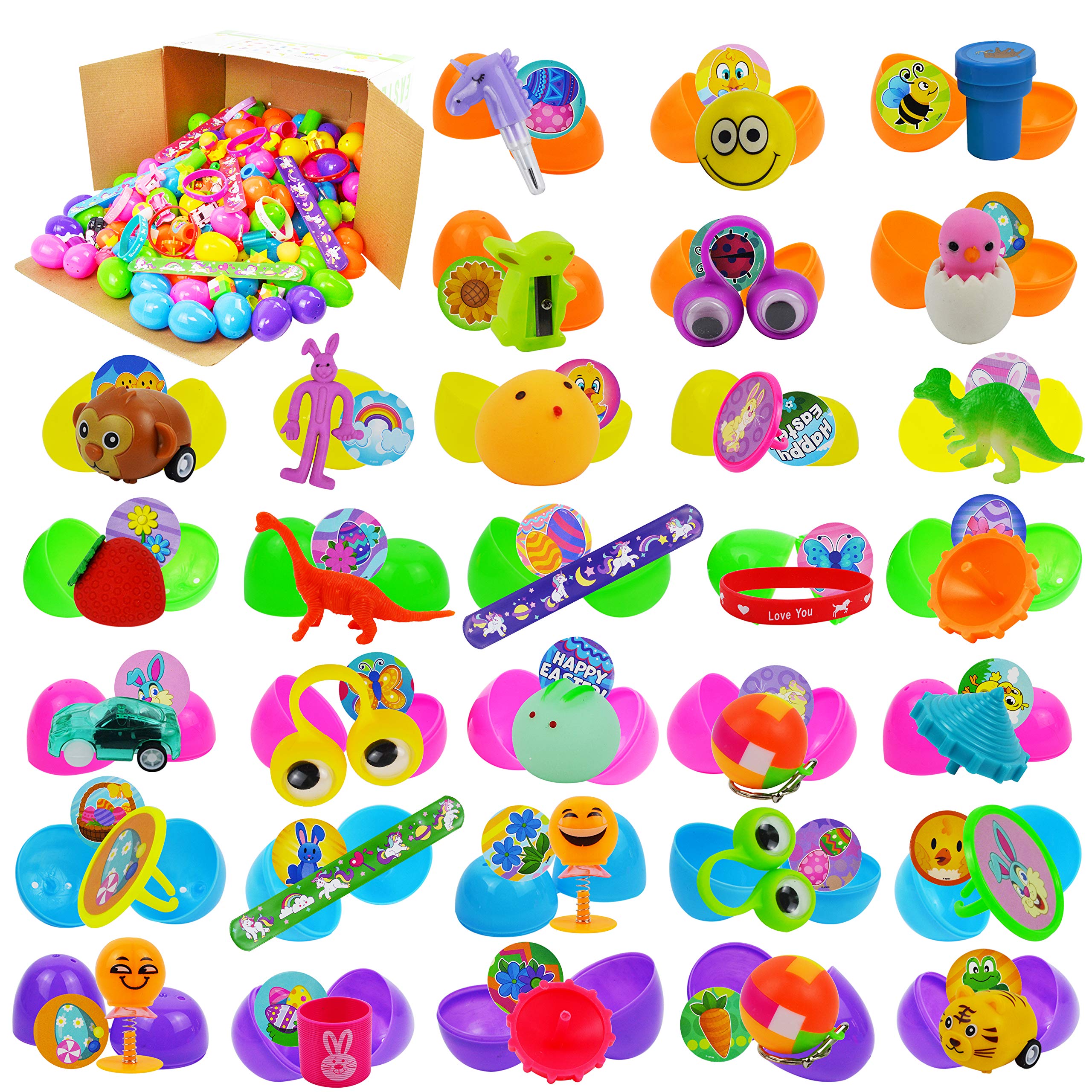 JOYIN 160 PCS Huevos de Pascua Rellenos con Juguetes - Imagen 9