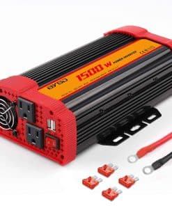 Inversor de Corriente BYGD 1500W DC 12V a 110V AC con Pico