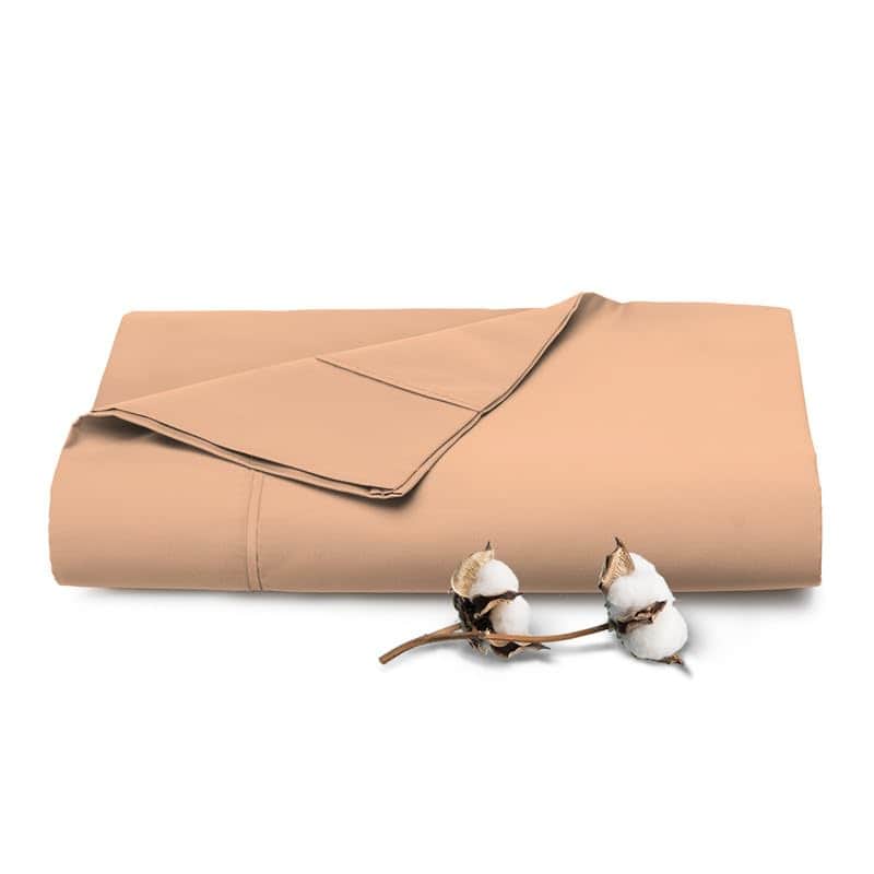 Sábana Plana de Algodón Puro 100% de Pizuna para Cama Queen