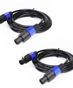 HBU 10 Pies Paquete de 2 Cables SpeakOn - 2 Piezas Cable DJ