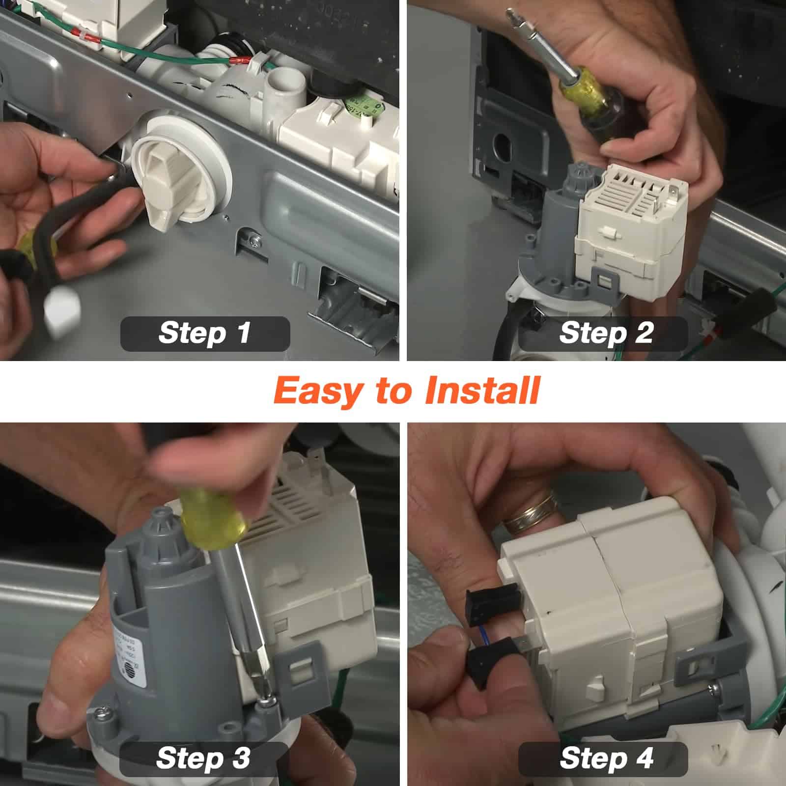 Motor de bomba de desagüe de lavadora DC31-00178A PX3516-01 - Imagen 7
