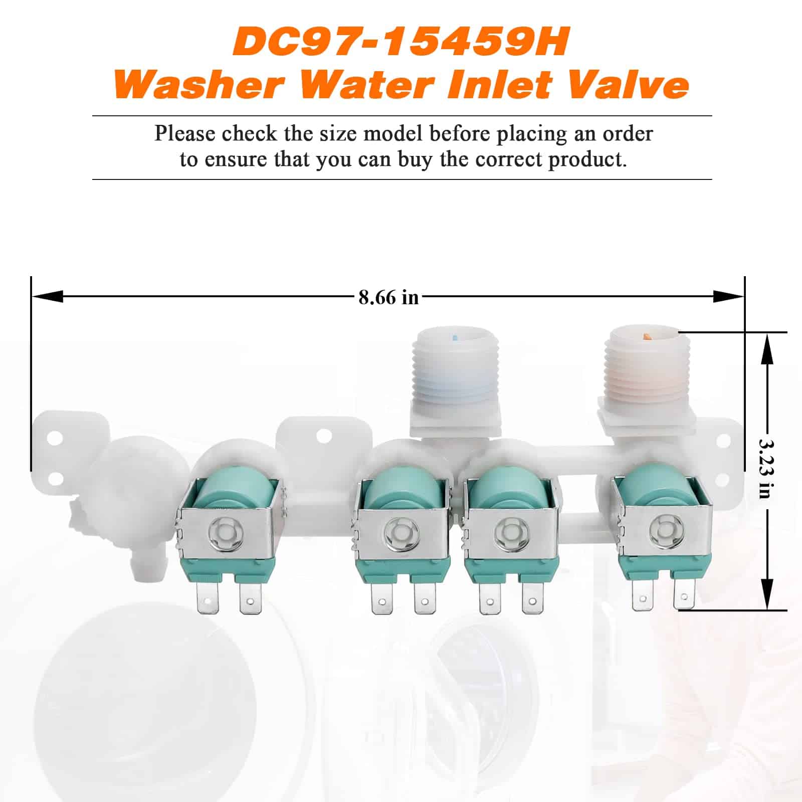 Válvula de Entrada de Agua para Lavadora DC97-15459H - Imagen 6
