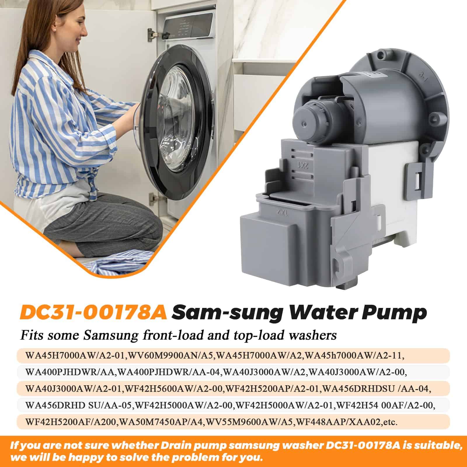 Motor de bomba de desagüe de lavadora DC31-00178A PX3516-01 - Imagen 6