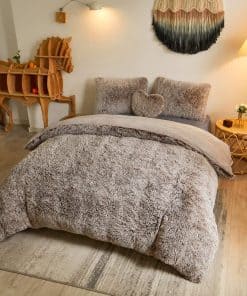 Juego de Funda de Edredón de Piel Sintética Esponjosa MEGO