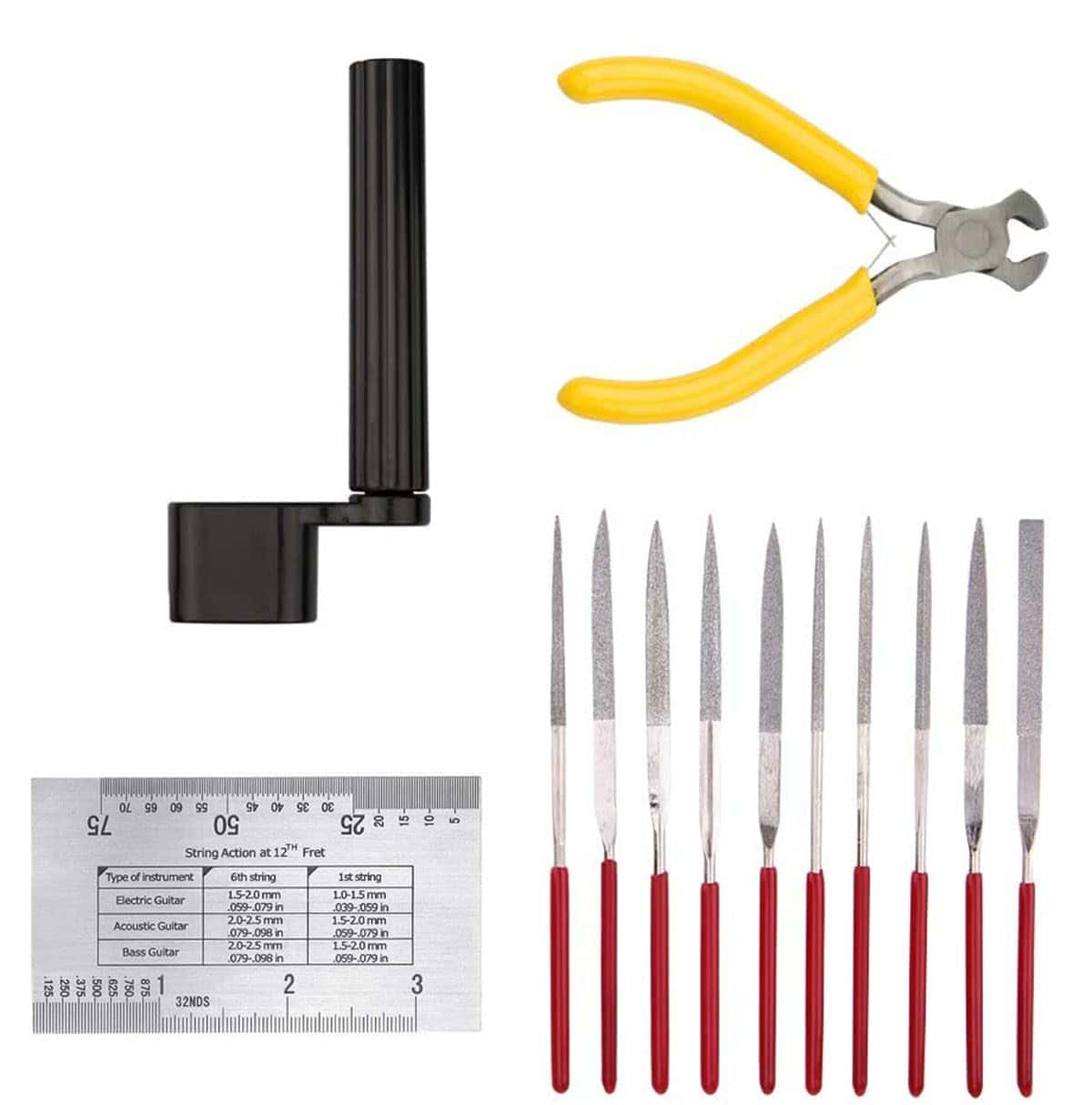 Juego de Herramientas de Reparación de Guitarra Jiayouy 46 - Imagen 7