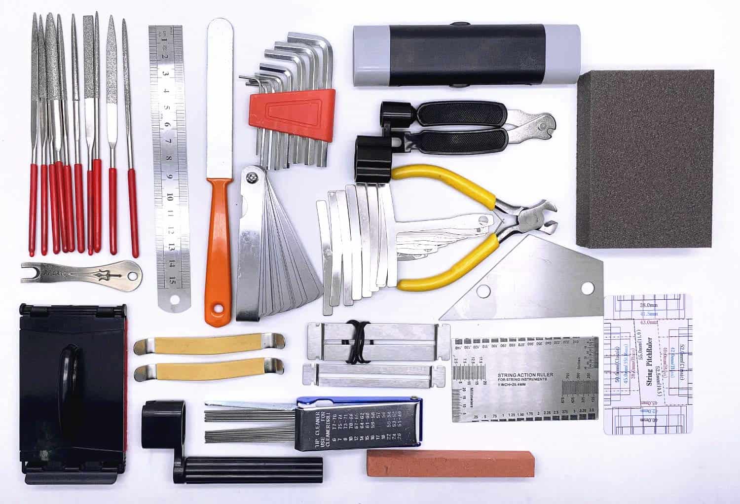 Juego de Herramientas de Reparación de Guitarra Jiayouy 46 - Imagen 4