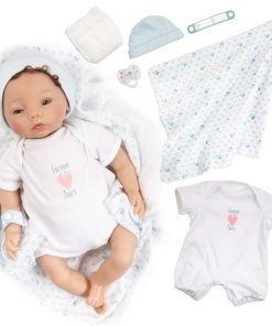 Muñeco bebé realista Paradise Galleries Newborn Boy - 21''