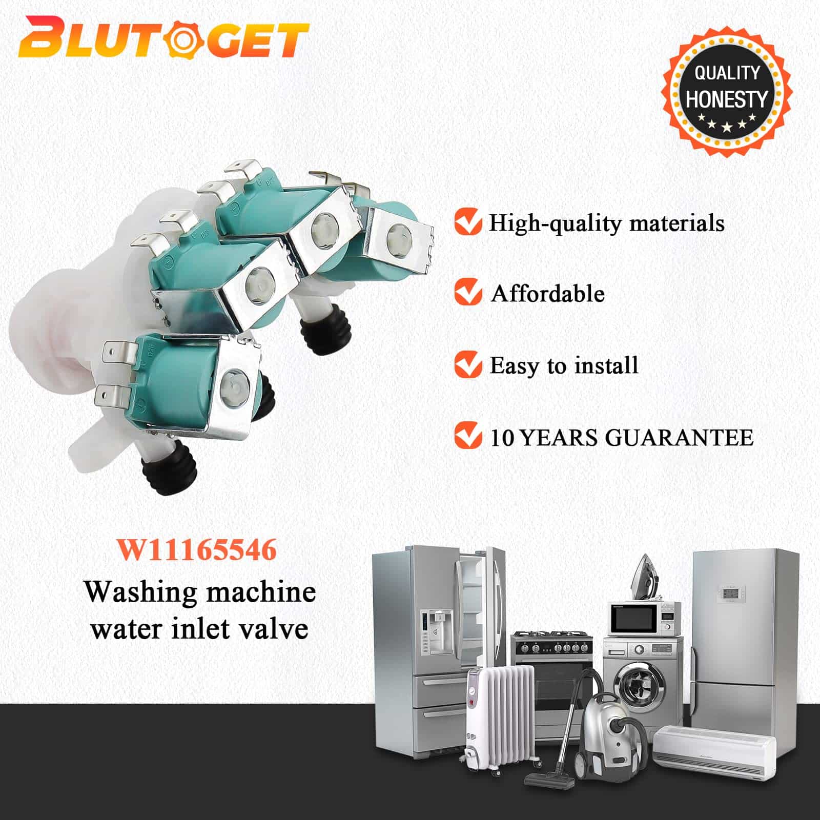 Válvula de entrada de agua para -Blanco, Rojo y Azul - Imagen 8