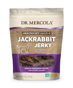 Dr. Mercola Jackrabbit Jerky para Perros, 4 oz (113g),
