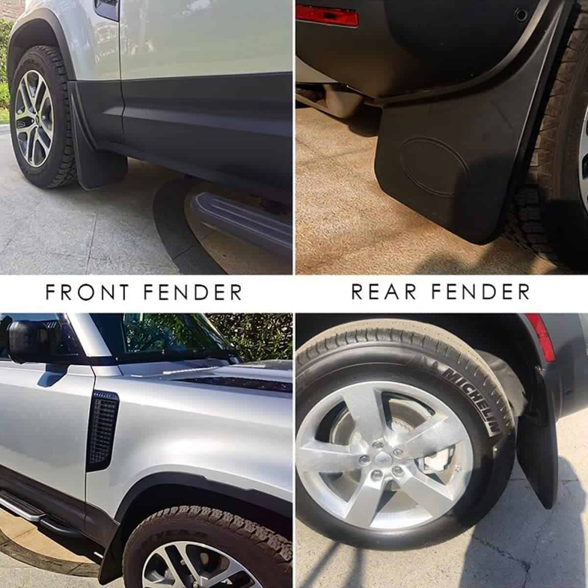 Juego de 4 guardabarros para coche YIWANG para Land Rover - Imagen 4