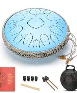 Tambor de Lengua de Acero Azul Cielo de 15 Notas de 14