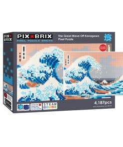 Rompecabezas de arte pixelado Pix Brix - El Gran Ola de