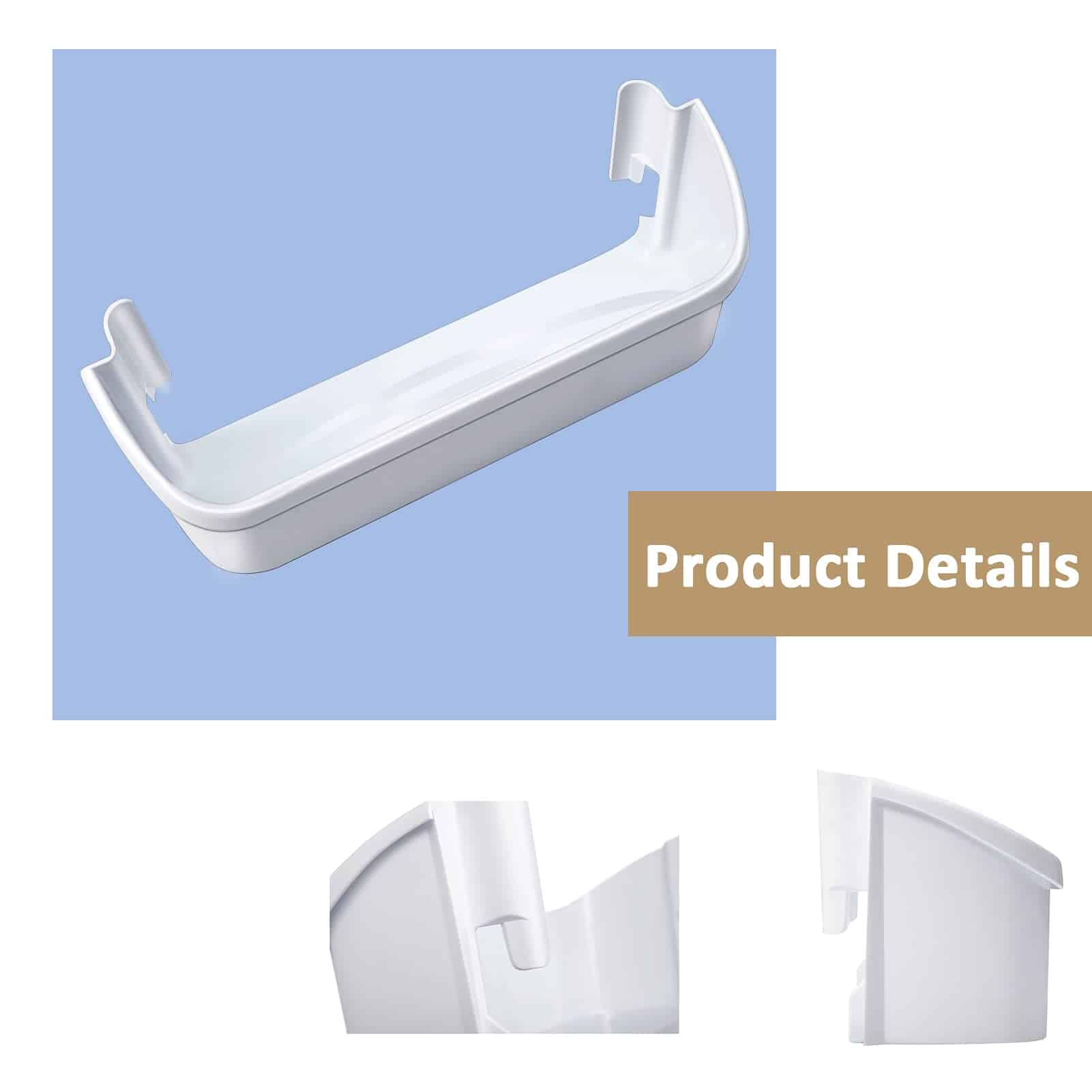 MONKEMON 2 Pack 240323001 Refrigerator Door Bin Shelf - Imagen 4