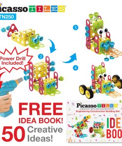 Juguetes de aprendizaje STEM de PicassoTiles 250 piezas