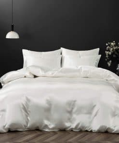 Juego de Funda de Edredón de Satén P Pothuiny -Marfil