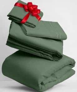 Juego de sábanas Mellanni Twin XL - Colección -Verde Salvia