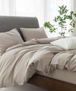 Juego de Funda de Edredón ELIMMO en Textura de Lino 100%