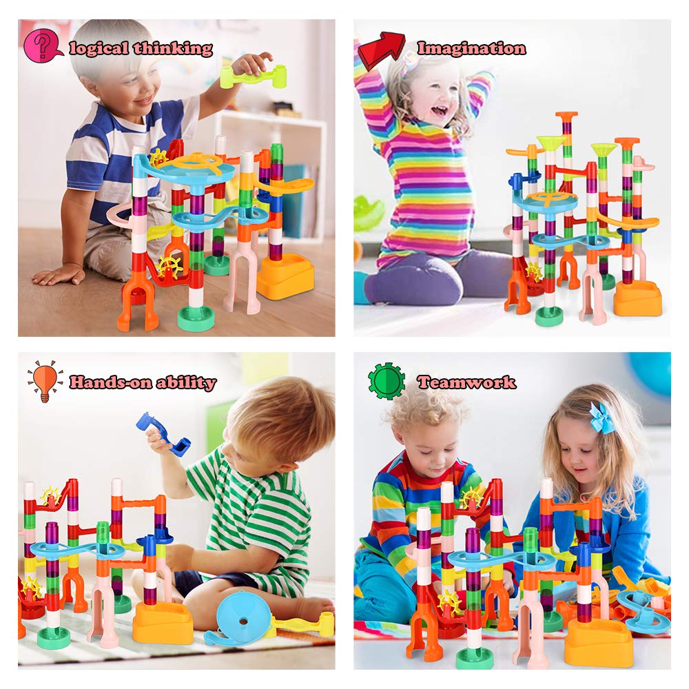 Marble Run, 135 PCS Juego de Laberinto de Canicas para - Imagen 4