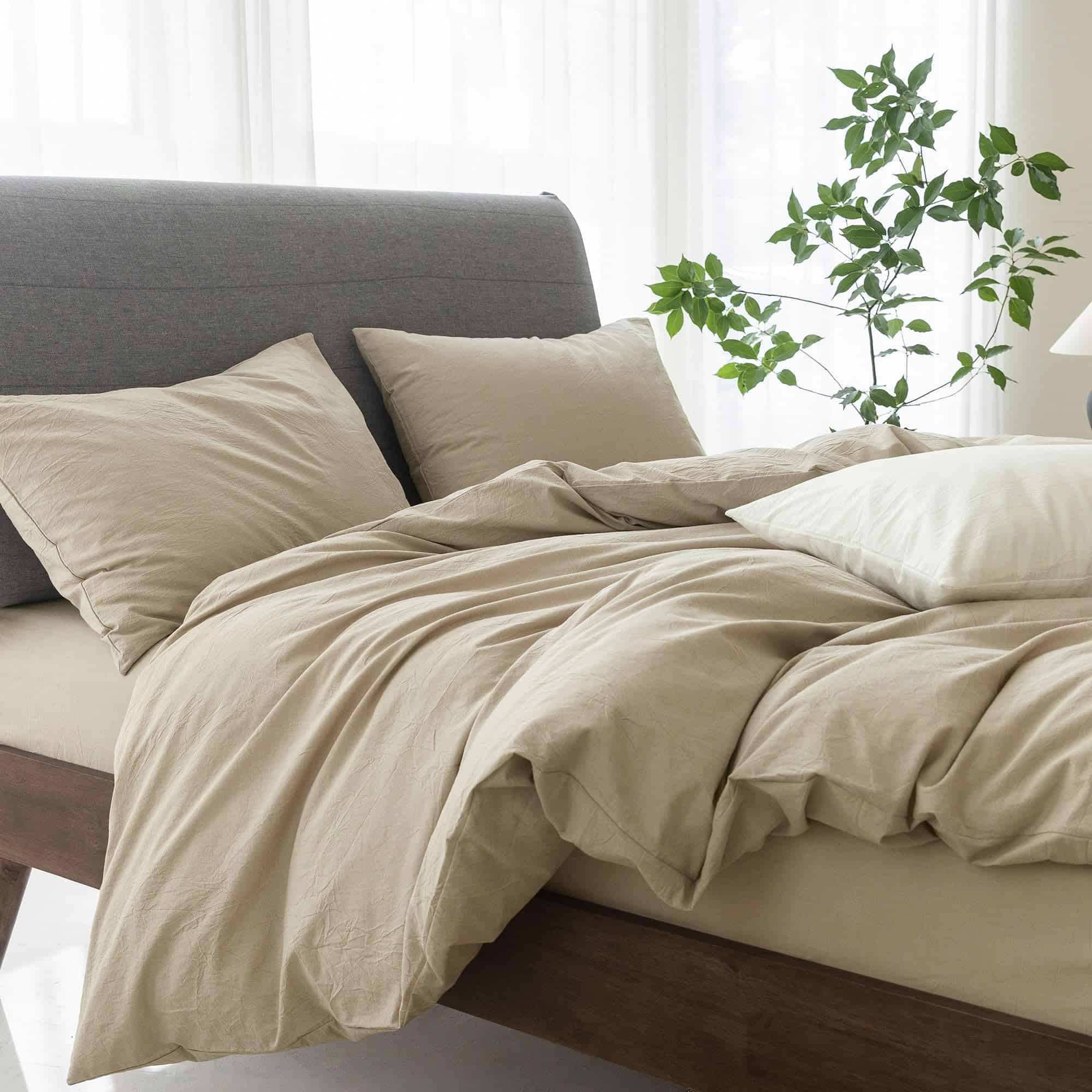 Juego de Funda nórdica ELIMMO con textura similar al lino