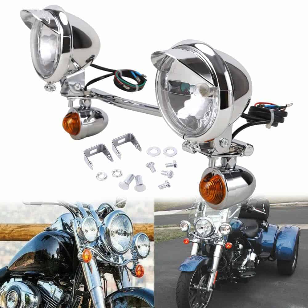 Oumurs Barra de luz para motocicleta Compatible con Harley