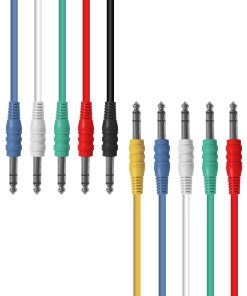 Cables de Parche Estéreo Balanceados Multi-Color de 1/4