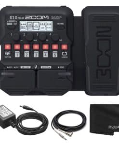 Procesador de efectos para guitarra Zoom G1X Four con pedal