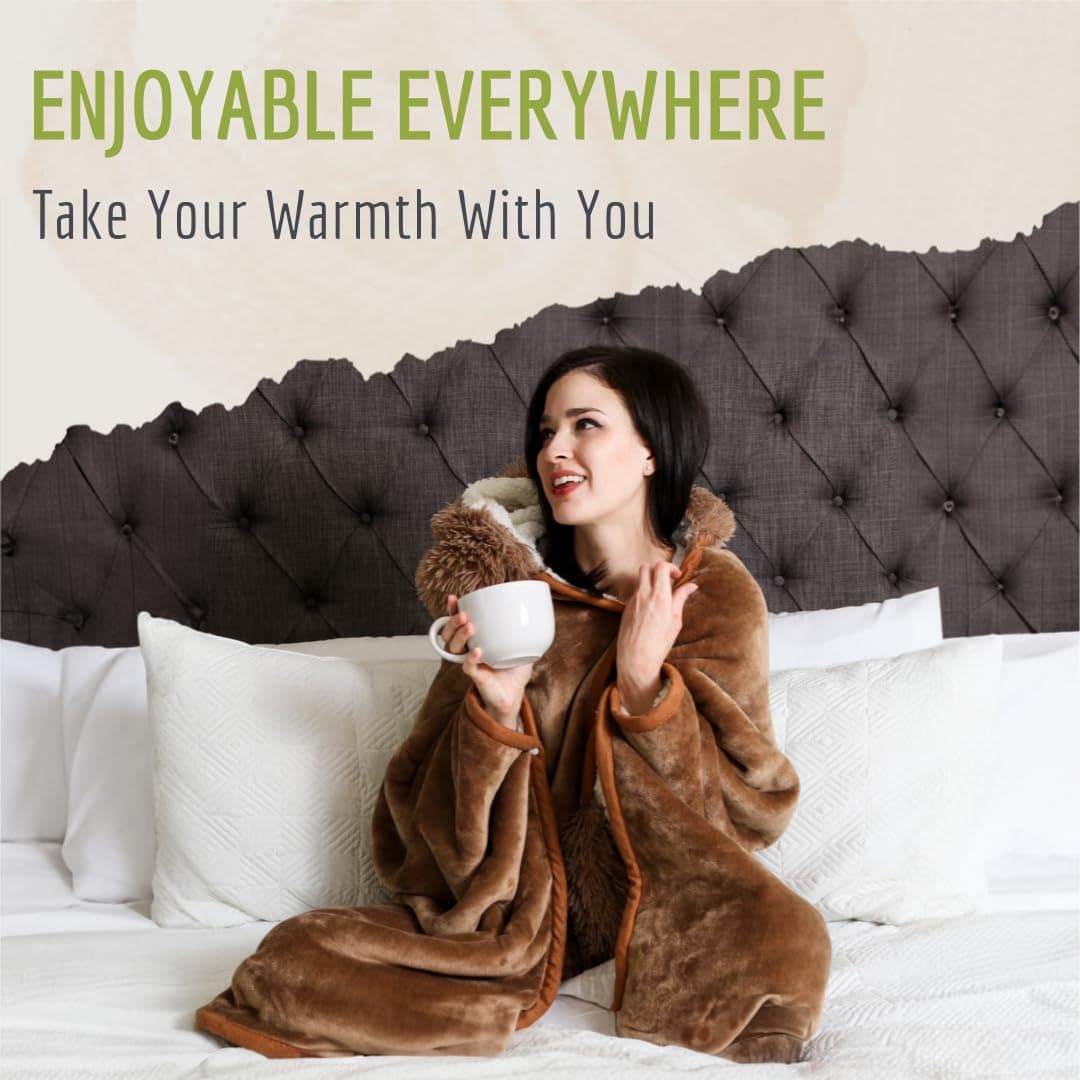 Manta con Capucha Portátil de Perezoso - Manta con Capucha - Imagen 8