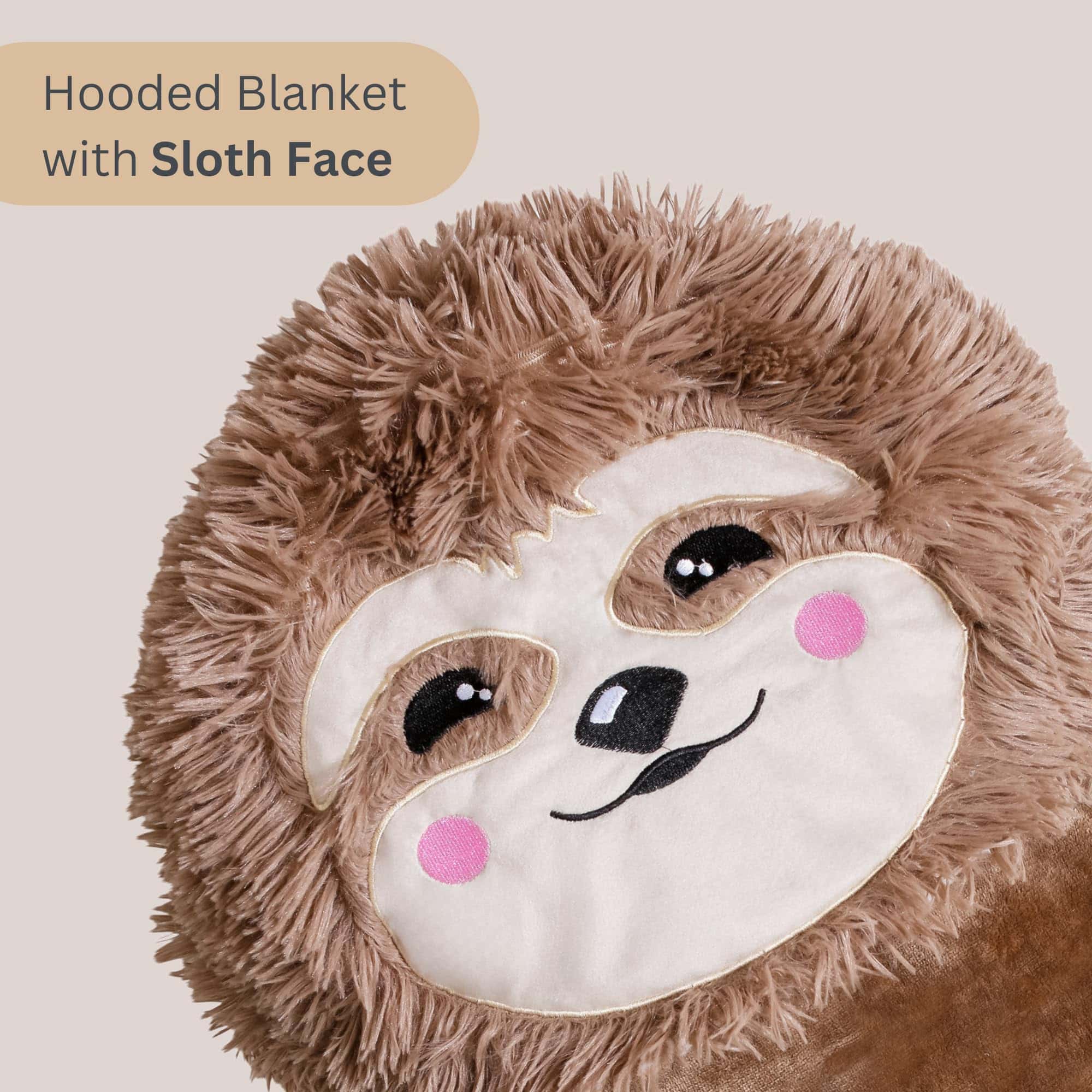 Manta con Capucha Portátil de Perezoso - Manta con Capucha - Imagen 3