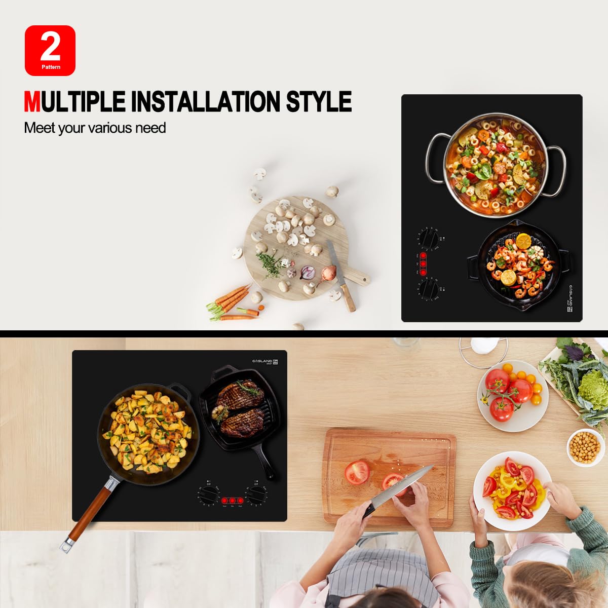 Placa de cocción eléctrica para departamento, GASLAND Chef - Imagen 8