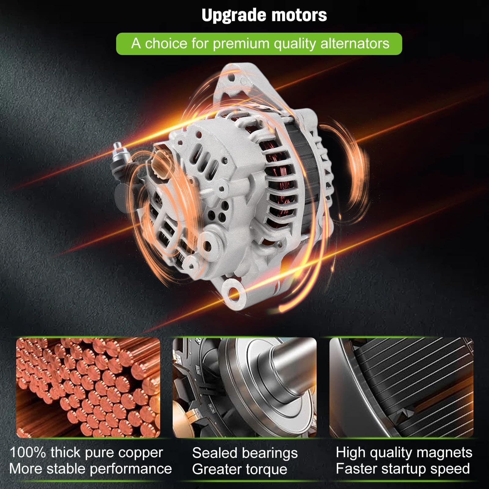 Nuevo Alternador de Reemplazo SCITOO para Honda Civic 1.7L - Imagen 4