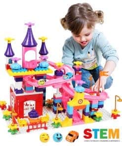 Juego de Construcción de Castillo de Canicas, 161 Piezas,