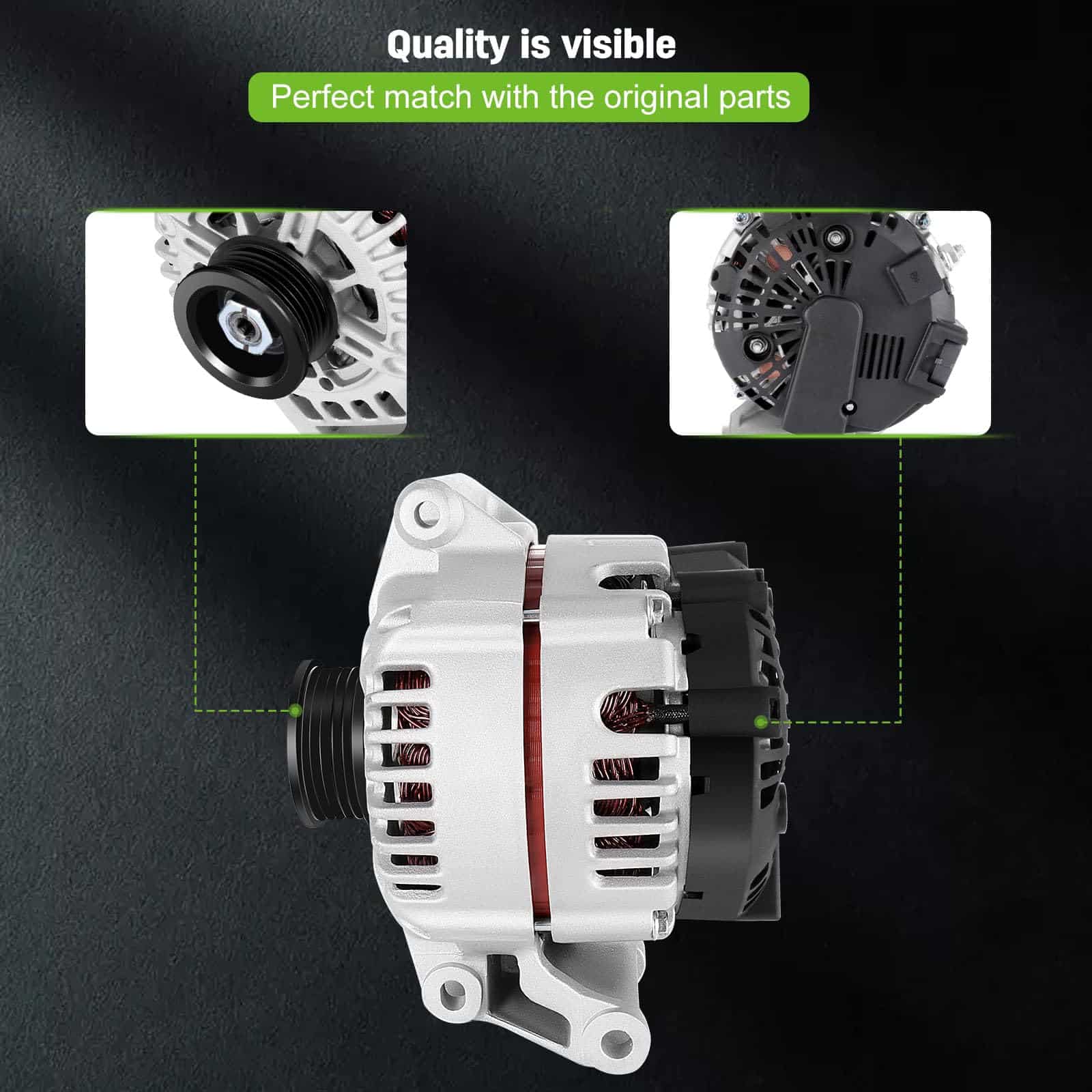 Alternador SCITOO OE Fit 2.2L 2.2 Para Pontiac Grand 2002 - Imagen 4