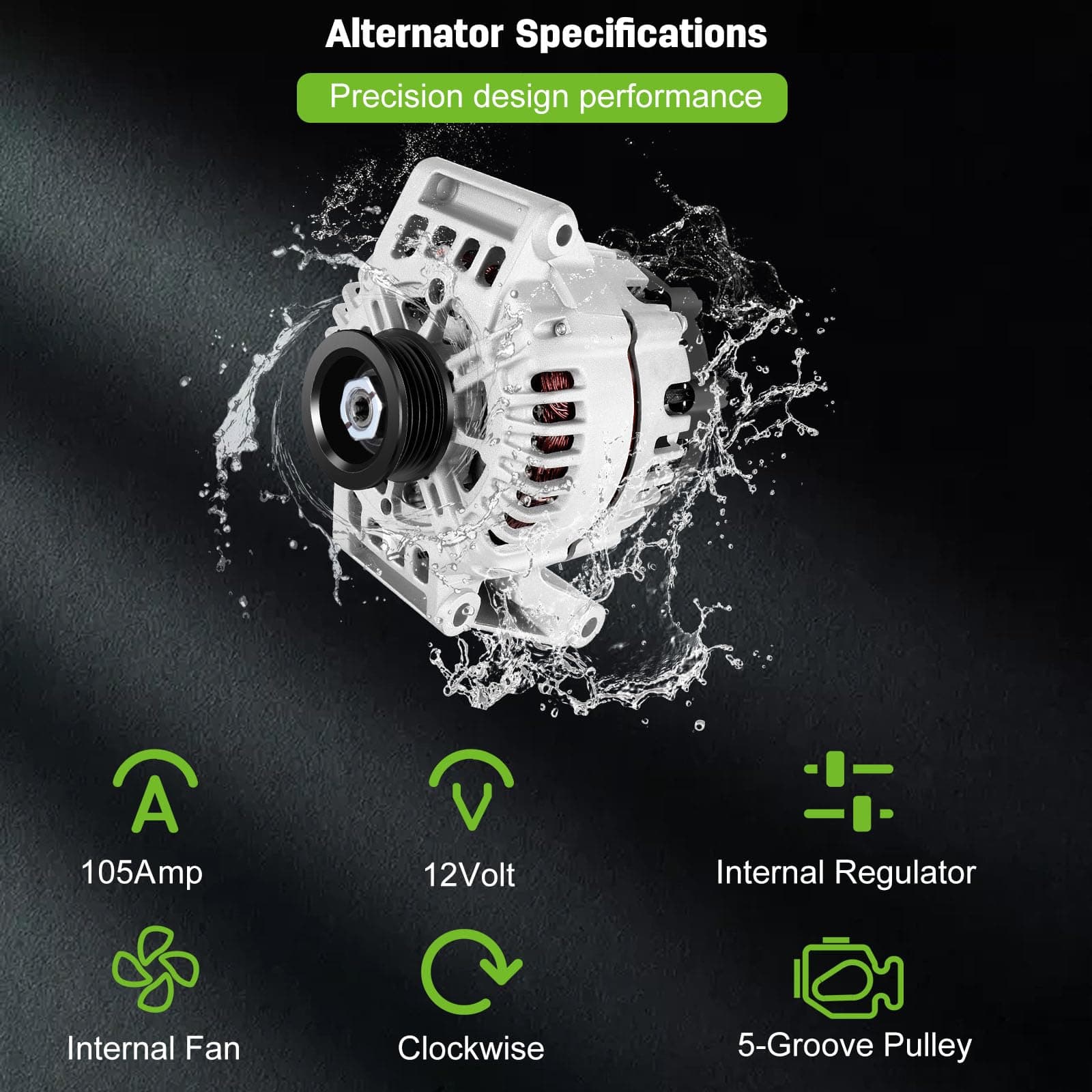 Alternador SCITOO OE Fit 2.2L 2.2 Para Pontiac Grand 2002 - Imagen 6