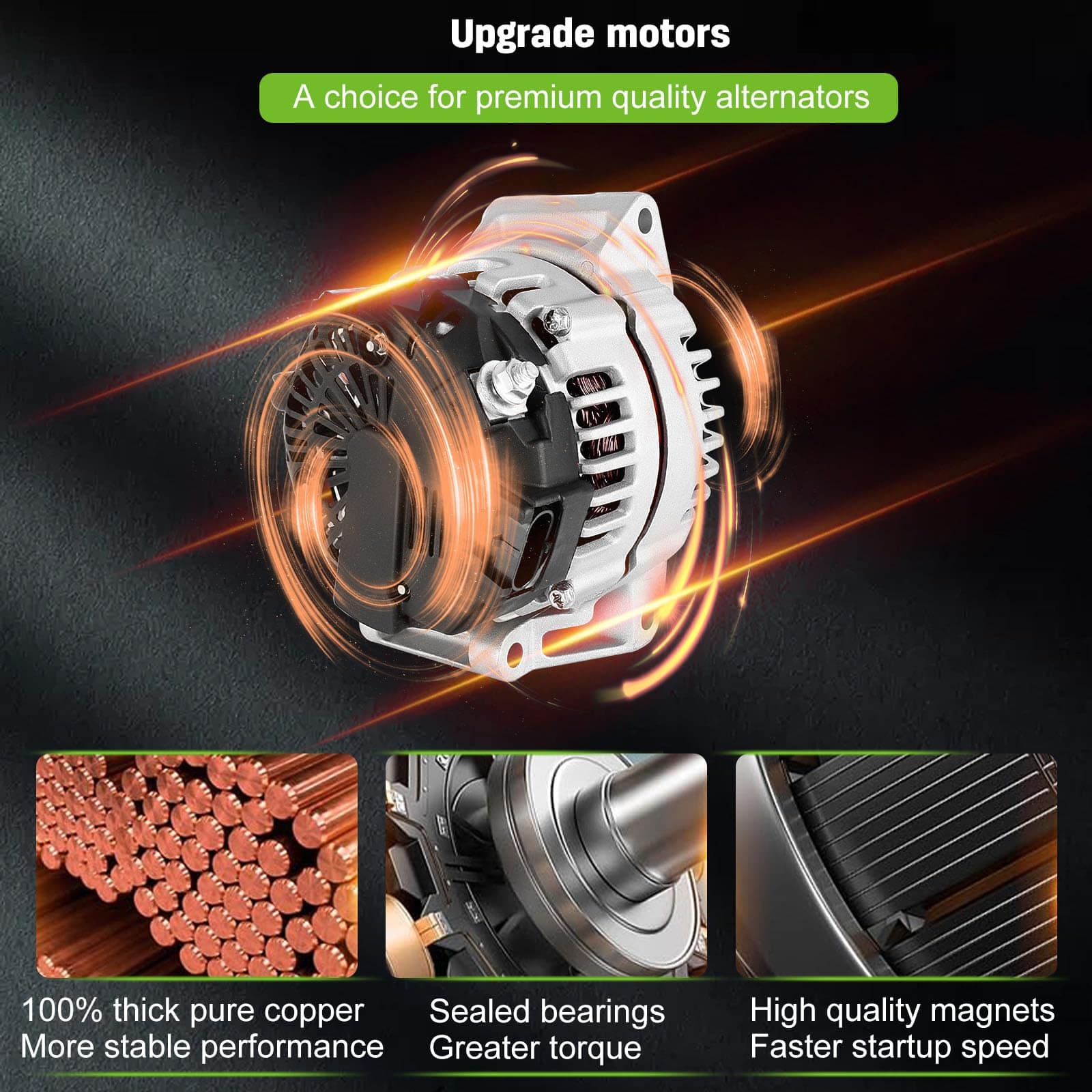 Alternador SCITOO OE Fit 2.2L 2.2 Para Pontiac Grand 2002 - Imagen 5