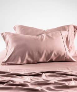 Funda de Almohada de Tencel Eucalipto de -Rosa
