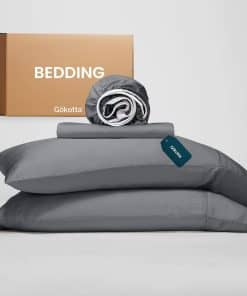 Juego de sábanas tamaño King GOKOTTA, 4 piezas, 100% Rayón