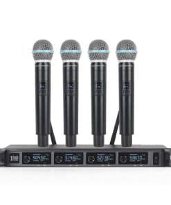 Sistema de micrófono inalámbrico de 4 canales XTUGA A140