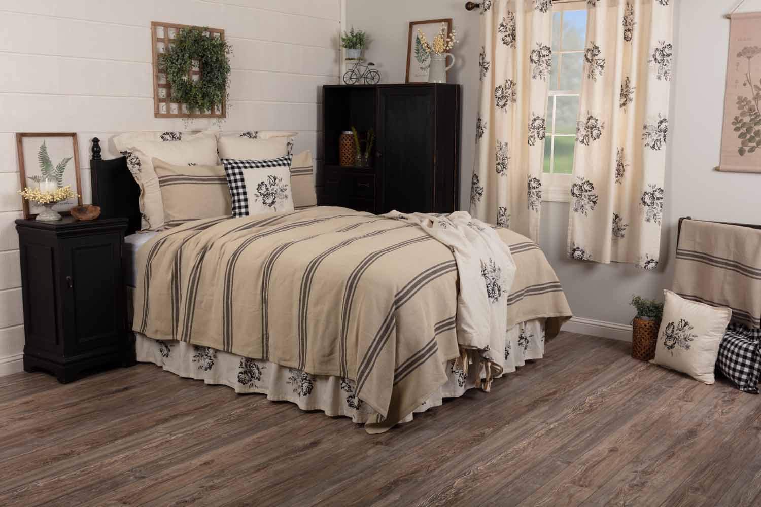 Colcha cubrecama reina Piper Classics Mill House Stripe - Imagen 5